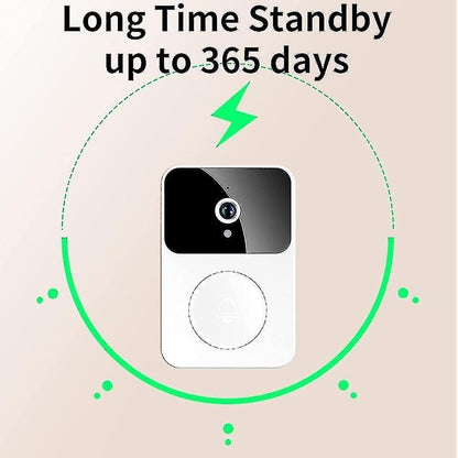 Smart Ring Video Doorbell, Wireless HD Night Vision Home Intercom V1263-JX-5053