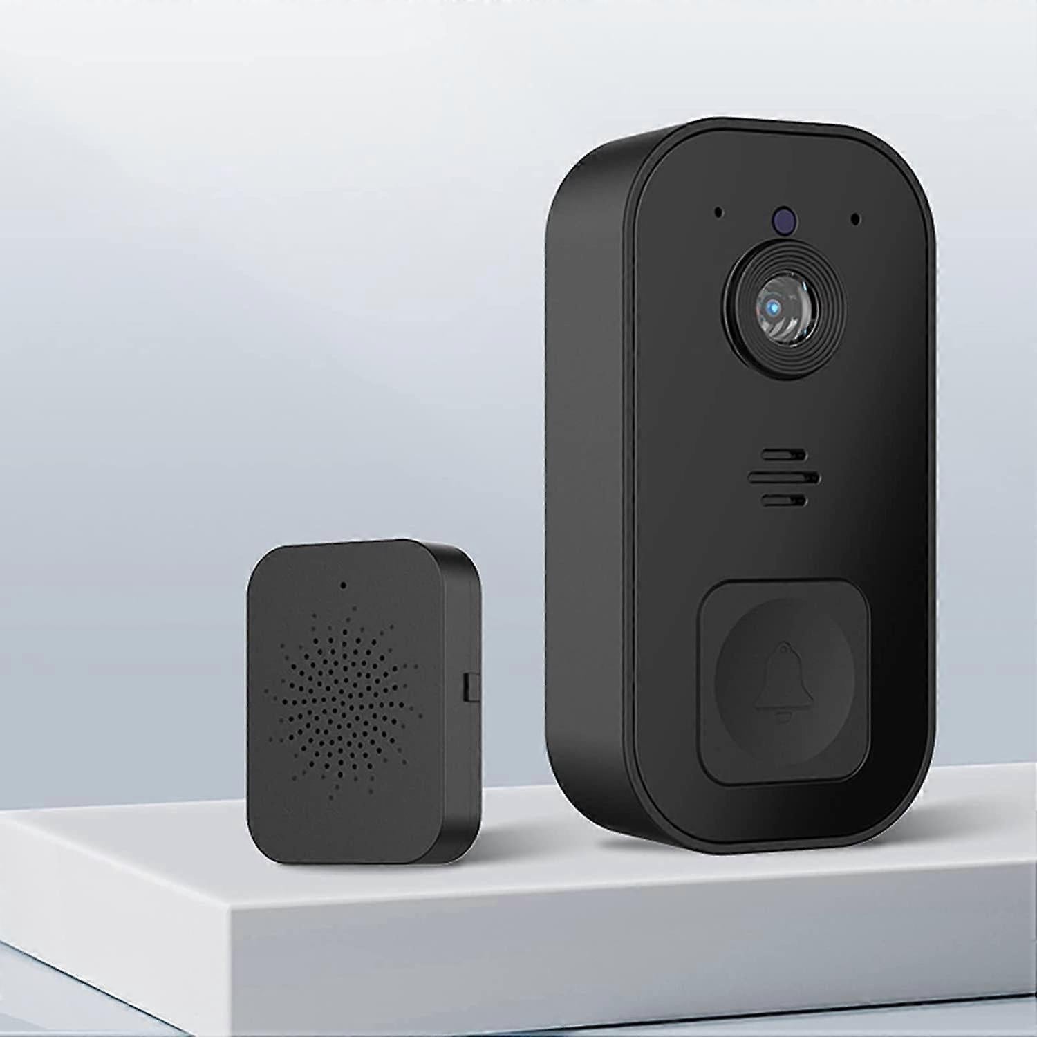 Wireless Video Doorbell Camera, 2.4GHz WiFi, Black V1263-JX-5056