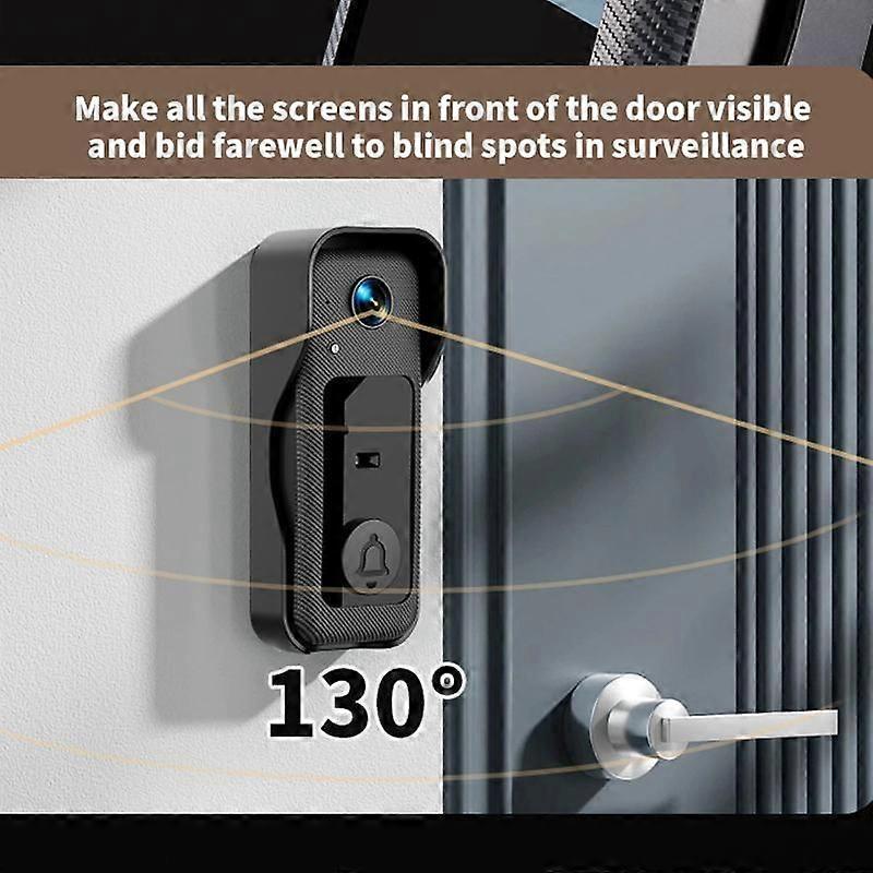 X6 Wireless Video Doorbell, Night Vision, Black V1263-JX-5058