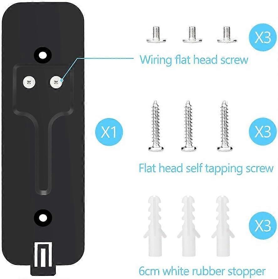 Video Doorbell Installation Kit for Home & Office (Black) V1263-JX-5061