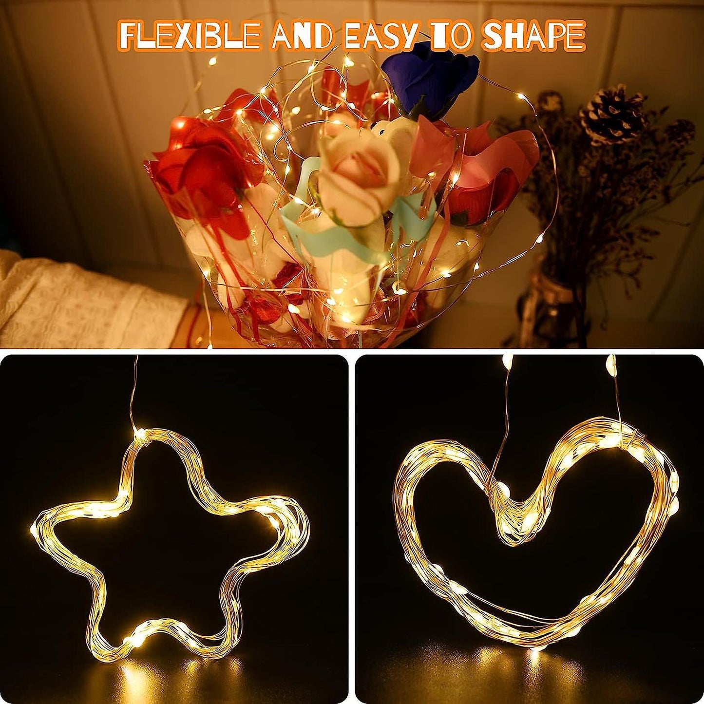 2M 20 LED String Lights, IP65 Waterproof, Halloween & Christmas Decor V1263-JX-5068
