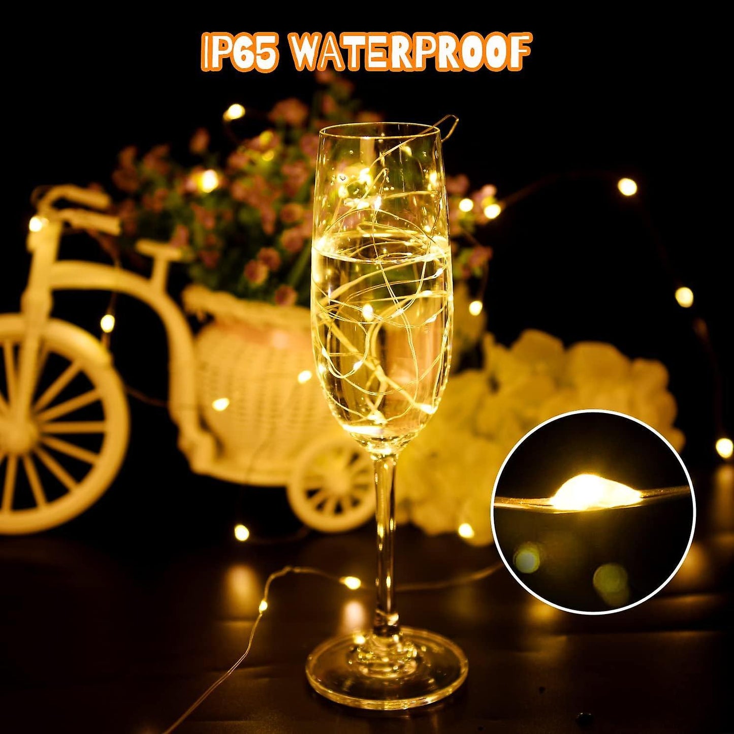 2M 20 LED String Lights, IP65 Waterproof, Halloween & Christmas Decor V1263-JX-5068