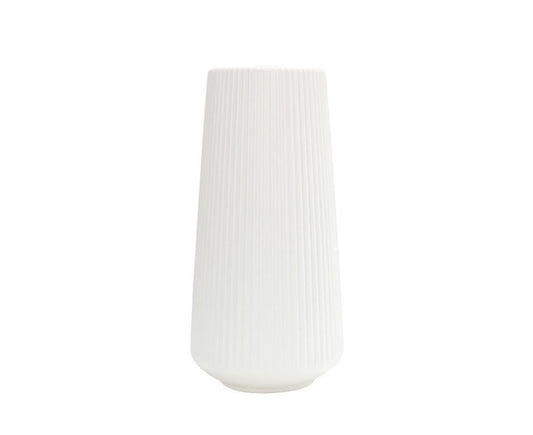 Plastic Nordic Style Vase Dried Flower Arrangement Pot Holder Home Office Decor-Milky White V1263-JX-507