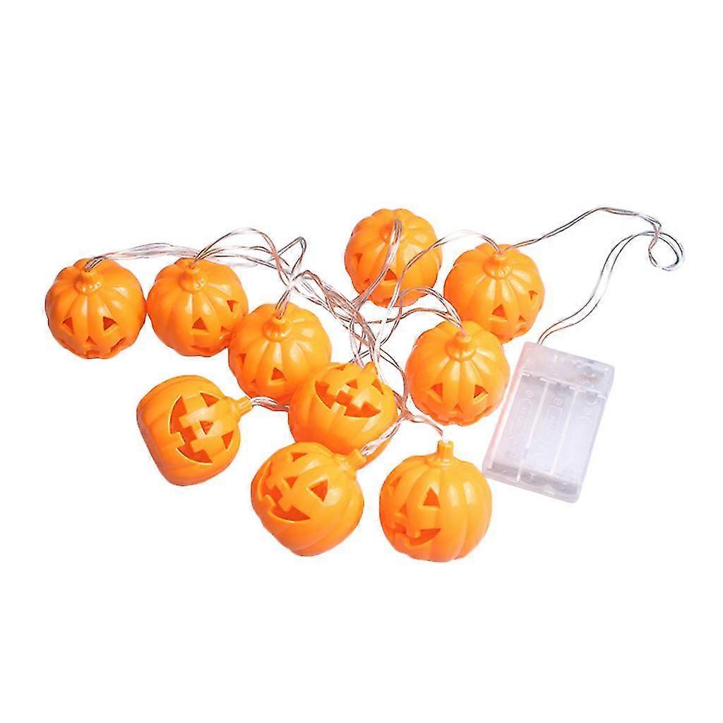 Halloween Pumpkin LED String Lights, 10 Bulbs, Room Decoration V1263-JX-5070