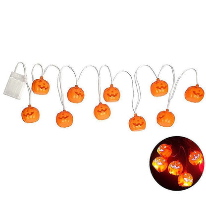 Halloween Pumpkin LED String Lights, 10 Bulbs, Room Decoration V1263-JX-5070
