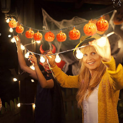 Halloween Pumpkin LED String Lights, 10 Bulbs, Room Decoration V1263-JX-5070
