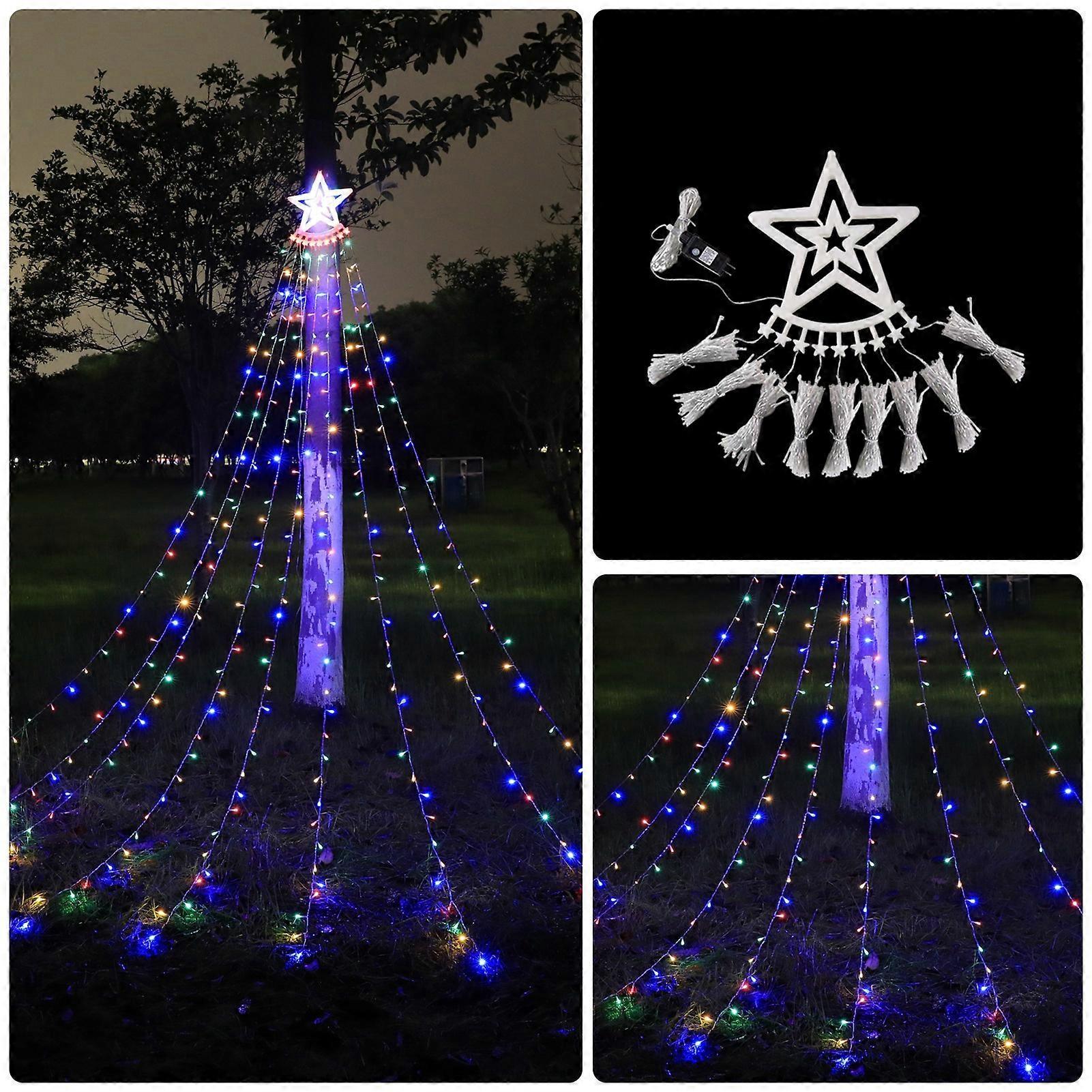 LED Waterfall String Lights Outdoor, Decorative Christmas Tree Lights V1263-JX-5071