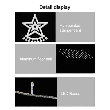 LED Waterfall String Lights Outdoor, Decorative Christmas Tree Lights V1263-JX-5071