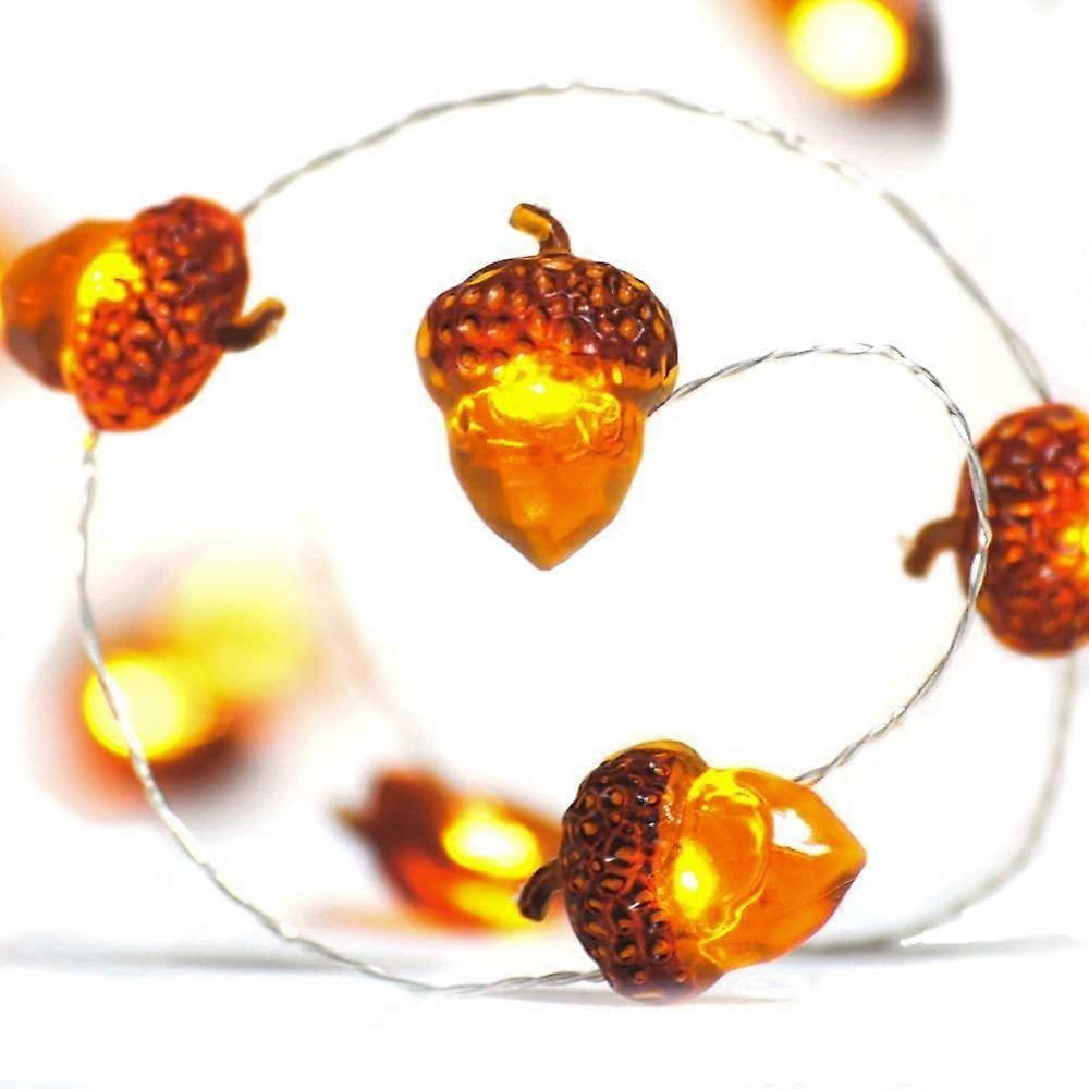 Acorn LED String Lights, 20 LEDs, 6.5ft Battery Powered Fairy Lights V1263-JX-5074