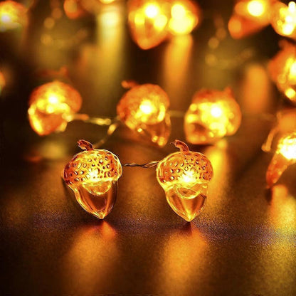 Acorn LED String Lights, 20 LEDs, 6.5ft Battery Powered Fairy Lights V1263-JX-5074