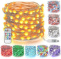 33ft 100 LED Color Changing USB String Lights with Remote, Twinkle Fairy V1263-JX-5077
