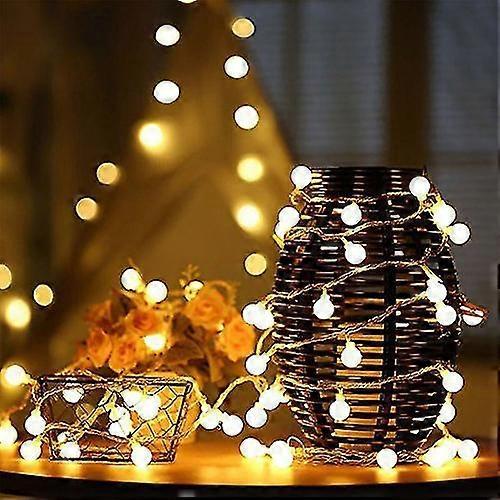 40 LED Waterproof Ball String Lights, 14.8ft, 8 Lighting Modes V1263-JX-5079