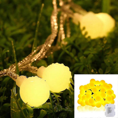 40 LED Waterproof Ball String Lights, 14.8ft, 8 Lighting Modes V1263-JX-5079