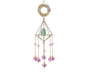 Sparkling Faux Crystal Hangable Wall Hanging Windbell-Multicolor V1263-JX-508