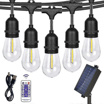 15M Outdoor Patio LED String Lights, IP65, S14 Bulbs, Expandable V1263-JX-5081