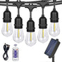 15M Outdoor Patio LED String Lights, IP65, S14 Bulbs, Expandable V1263-JX-5081