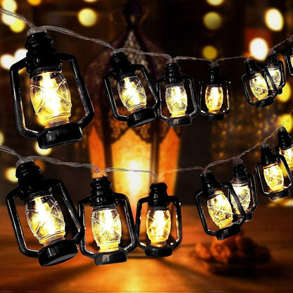 Camping LED String Lights, Ambient Tent Canopy Paraffin Lamp Decor V1263-JX-5083