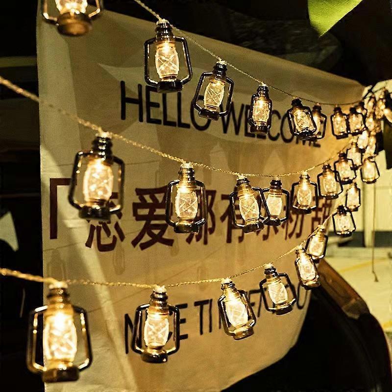 Camping LED String Lights, Ambient Tent Canopy Paraffin Lamp Decor V1263-JX-5083
