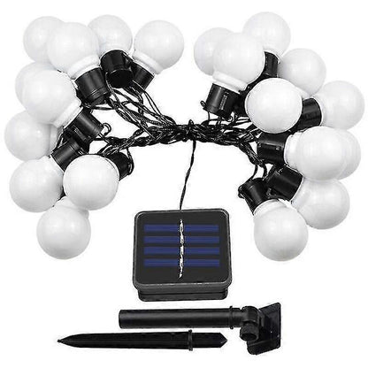 Solar Powered Patio LED String Lights, Waterproof Outdoor Bulbs 10 LEDs V1263-JX-5085