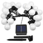Solar Powered Patio LED String Lights, Waterproof Outdoor Bulbs 10 LEDs V1263-JX-5085