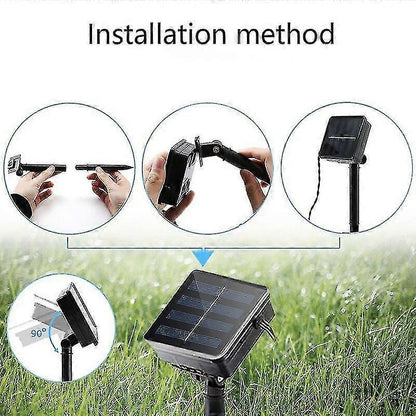 Solar Powered Patio LED String Lights, Waterproof Outdoor Bulbs 10 LEDs V1263-JX-5085