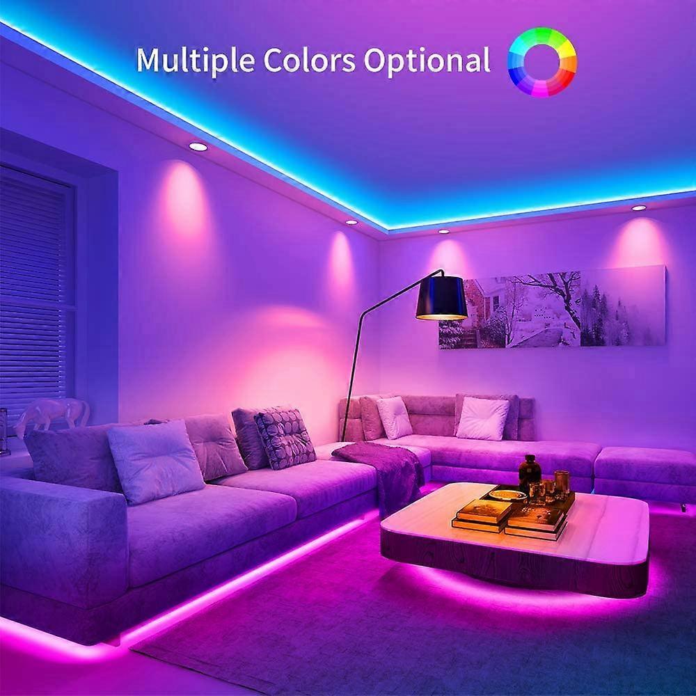 10M Waterproof RGB LED String Lights, 300 LEDs with Bluetooth Controller V1263-JX-5086