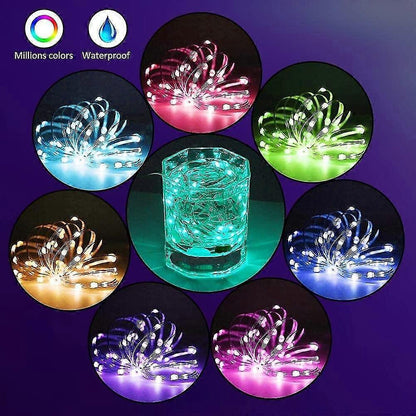 RGB Fairy String Lights, Indoor Outdoor Color Changing Music Twinkle Lights V1263-JX-5087
