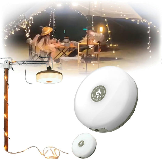 9M Camping LED String Lights, Rechargeable Quick Roll Up Tent Lighting V1263-JX-5089