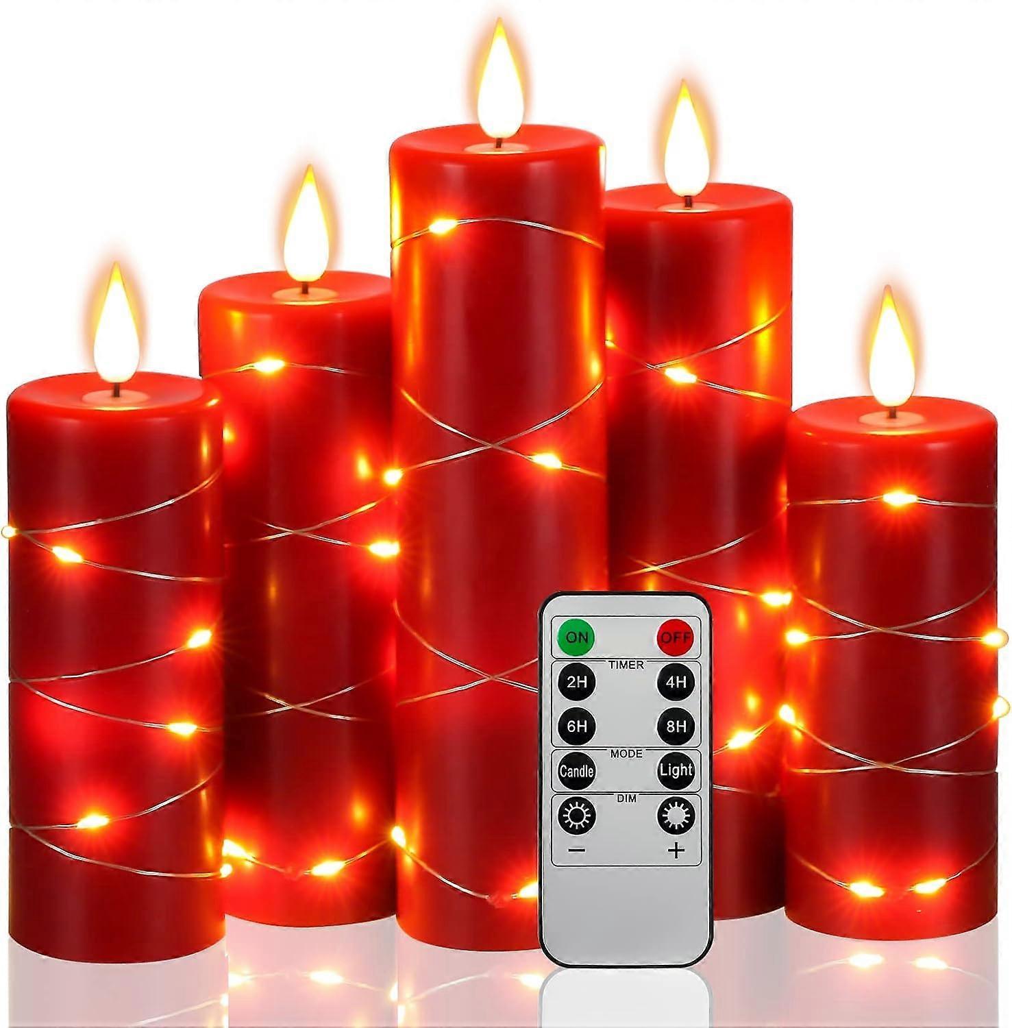 5 Pack LED String Lights with Remote, Star Clear Lights, Timer Function V1263-JX-5092