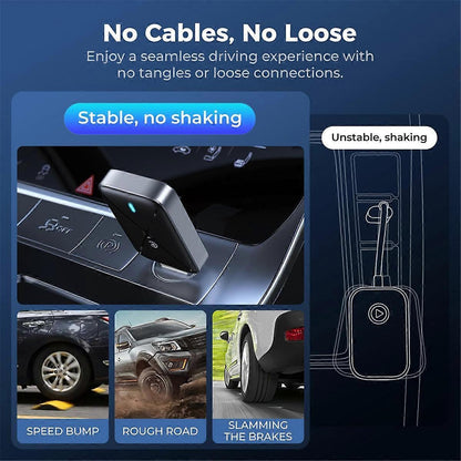 Wireless CarPlay Adapter for iOS, Mini Dongle Converts Wired to Wireless CarPlay V1263-JX-5095