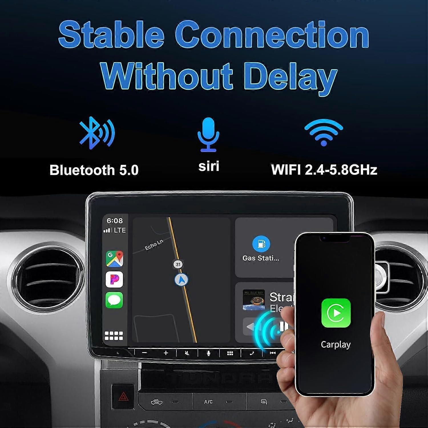 Wireless CarPlay Adapter, Convert Wired CarPlay to Wireless Plug & Play Dongle V1263-JX-5098