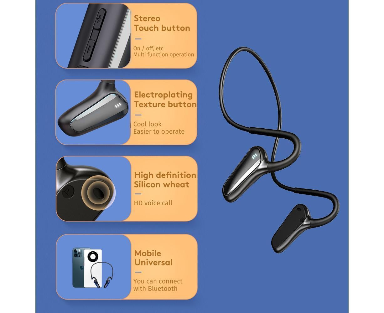 Sports Wireless Headphones - Waterproof - Bluetooth Earbuds for Running/Gym/Cycling V1263-JX-51