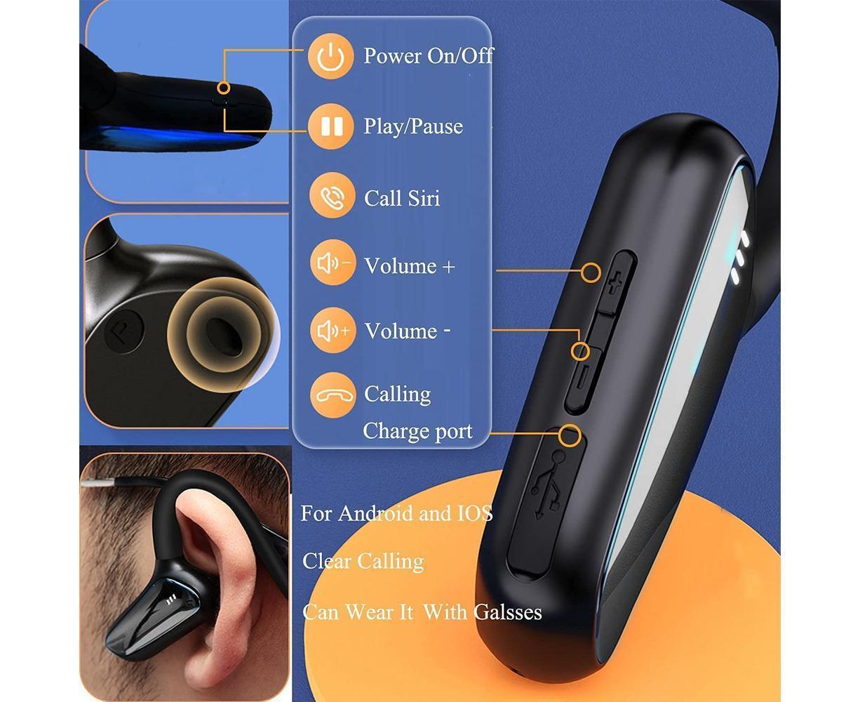 Sports Wireless Headphones - Waterproof - Bluetooth Earbuds for Running/Gym/Cycling V1263-JX-51