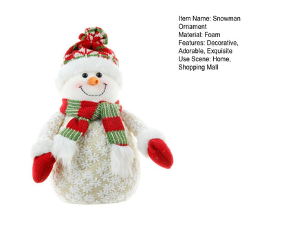 Xmas Snowman Ornament Light Yellow V1263-JX-510
