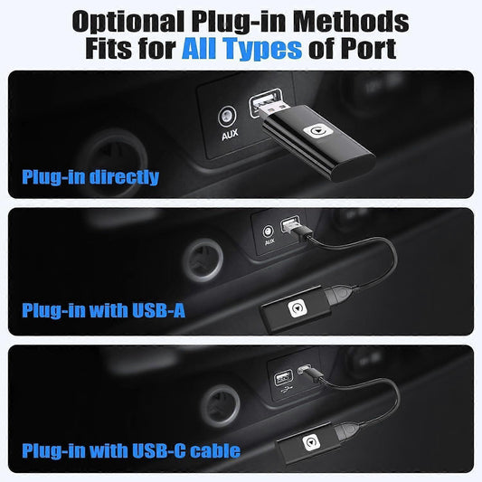 Wireless CarPlay Adapter, Fast & Compact CarPlay Dongle Converter V1263-JX-5100