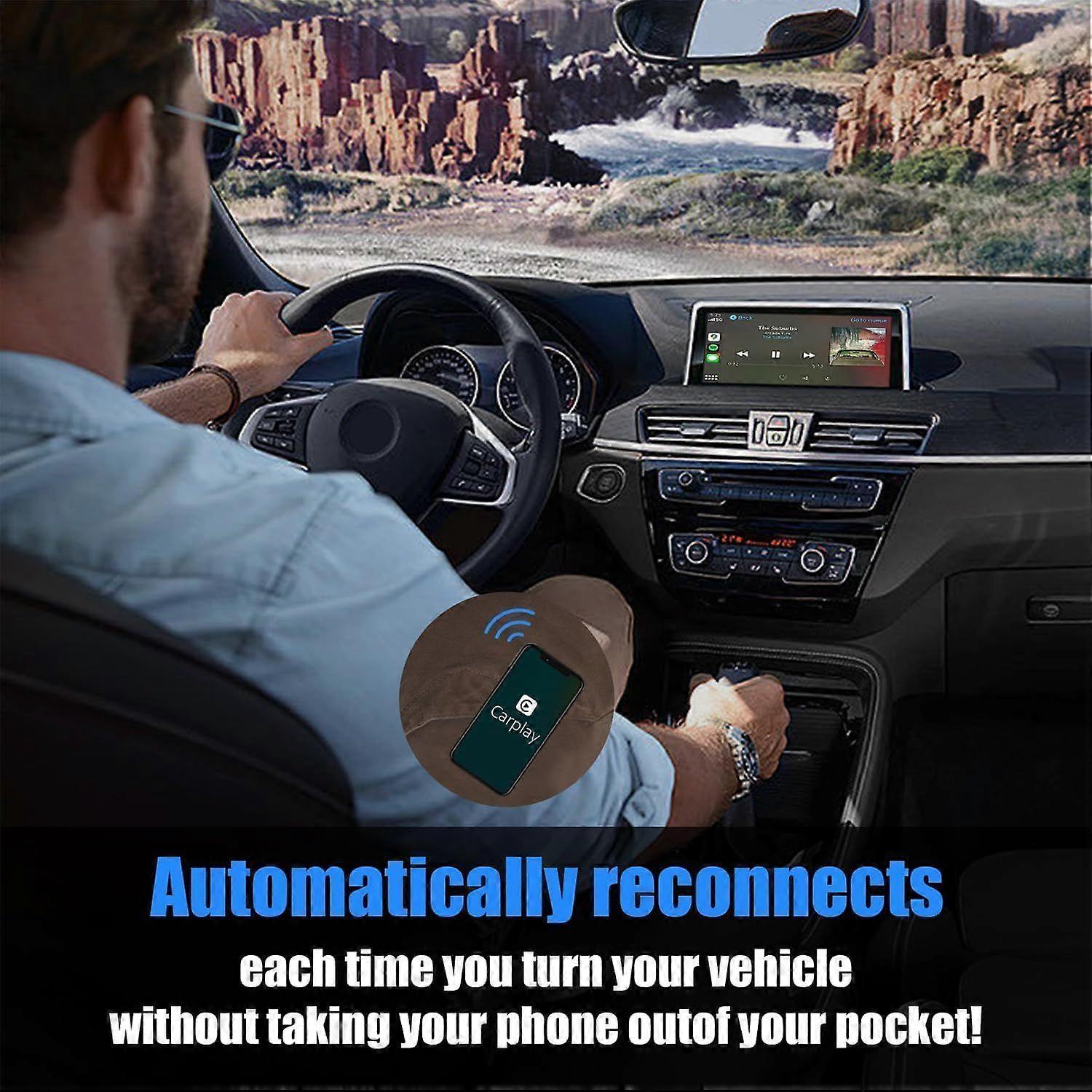 Wireless CarPlay Adapter, Fast & Compact CarPlay Dongle Converter V1263-JX-5100