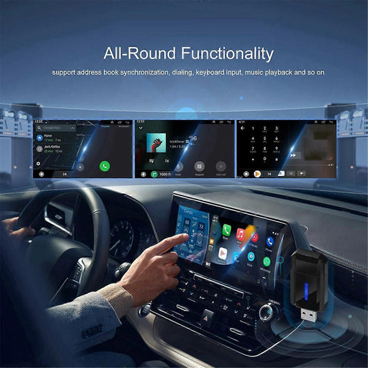 2-in-1 Wireless CarPlay & Android Auto Adapter, Plug & Play Dongle V1263-JX-5102