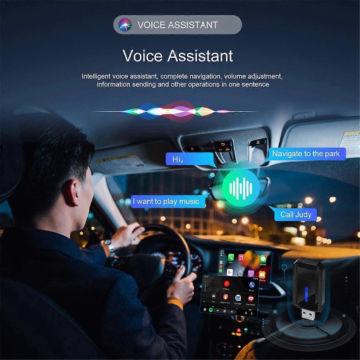 2-in-1 Wireless CarPlay & Android Auto Adapter, Plug & Play Dongle V1263-JX-5102