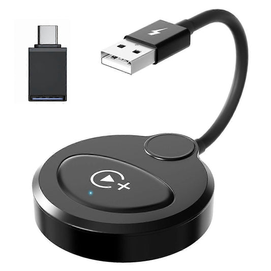 Wireless CarPlay Adapter, Compact Plug & Play Upgrade for CarPlay V1263-JX-5103