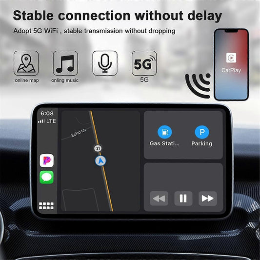 Wireless CarPlay Adapter, Compact Plug & Play Upgrade for CarPlay V1263-JX-5103
