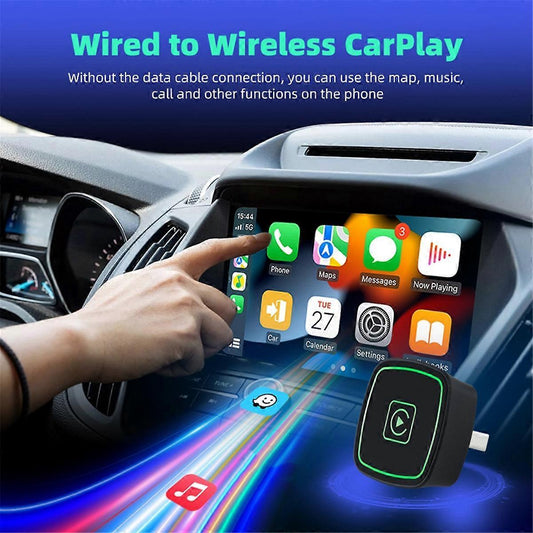 Wireless CarPlay Adapter for Cars with Wired CarPlay, Easy Plug & Play V1263-JX-5105