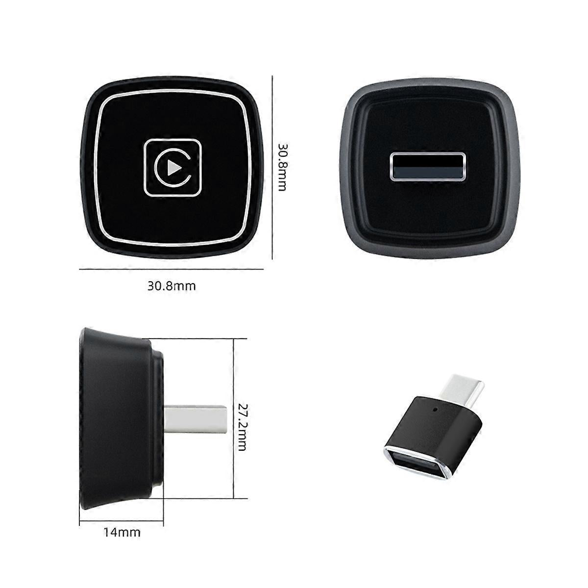 Wireless CarPlay Adapter for Cars with Wired CarPlay, Easy Plug & Play V1263-JX-5105