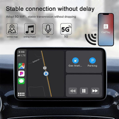 Wireless CarPlay Adapter, Wired to Wireless Dongle with WiFi Online Update V1263-JX-5106