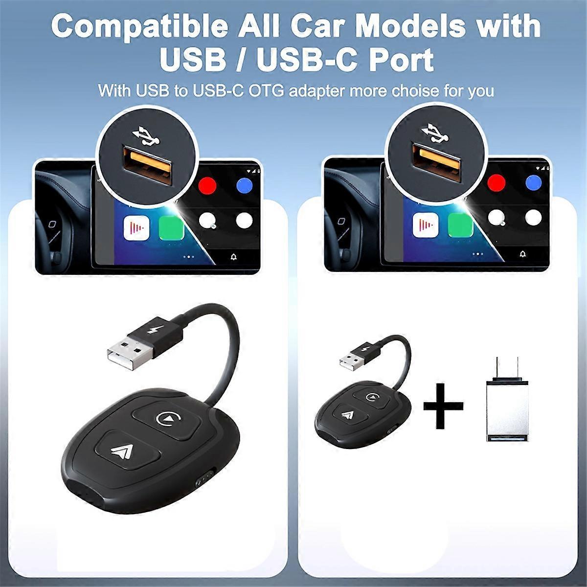Wireless CarPlay Video Adapter, Smart CarPlay Box Converter V1263-JX-5107