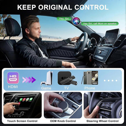 Wireless CarPlay Adapter for iphone, Plug & Play CarPlay Dongle V1263-JX-5108