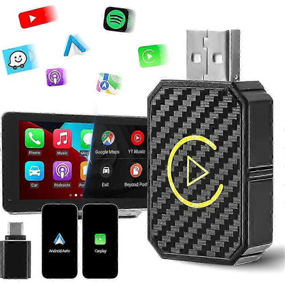 Android Auto & Apple CarPlay Wireless Adapter, Convert Wired to Wireless V1263-JX-5119