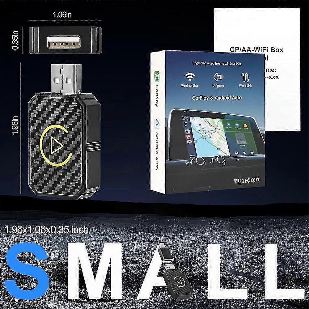 Android Auto & Apple CarPlay Wireless Adapter, Convert Wired to Wireless V1263-JX-5119