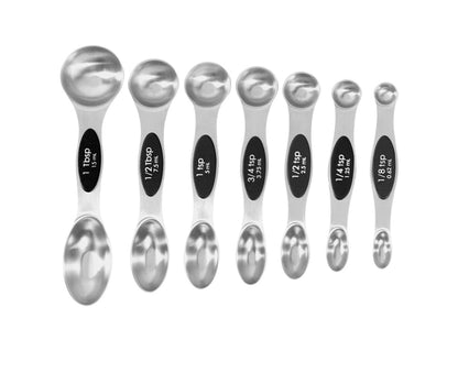 Double-heads Measuring Spoon Stainless Steel Kitchen Gadget-Black V1263-JX-512