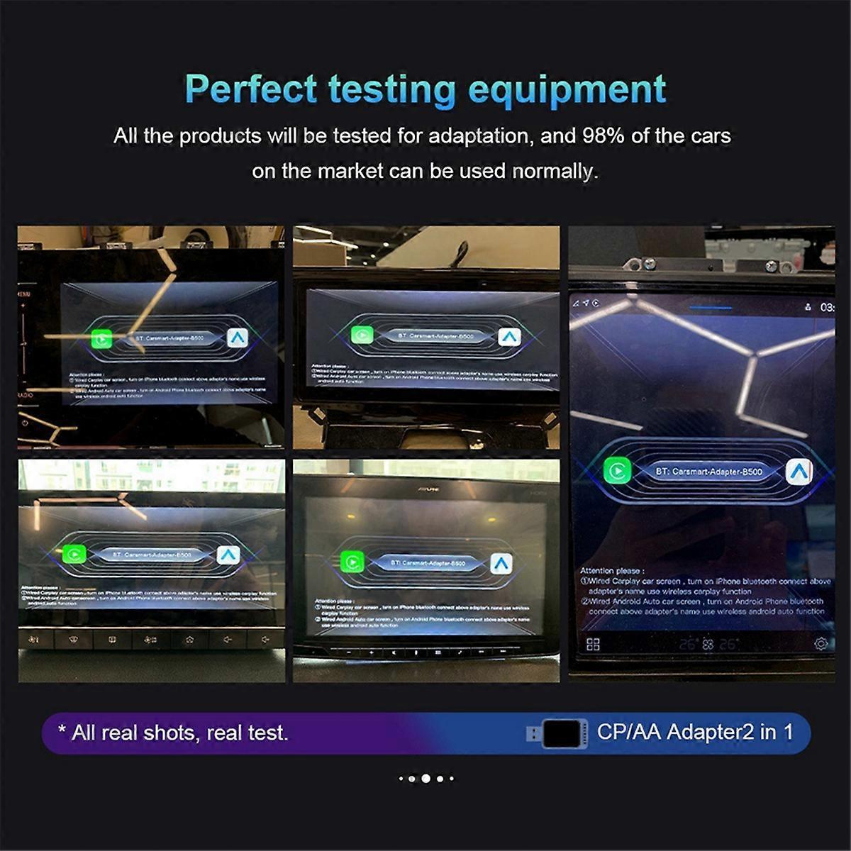CarPlay Adapter for Android Auto, Wired to Wireless Dongle V1263-JX-5122