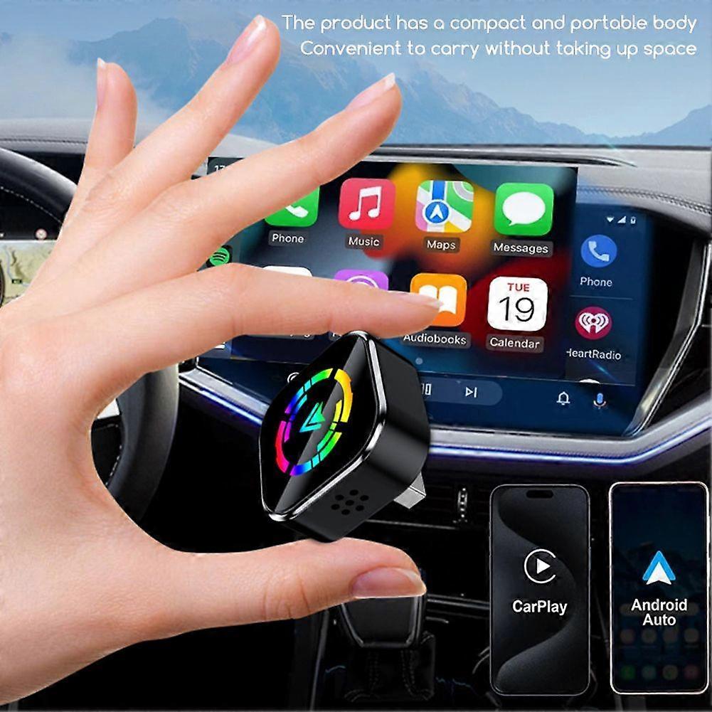 2-in-1 Wireless CarPlay Adapter for iPhone & Android, Mini Auto Dongle V1263-JX-5127
